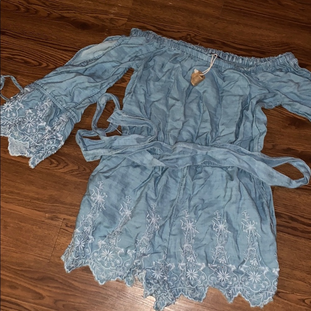 Long sleeve AE jean deniem romper